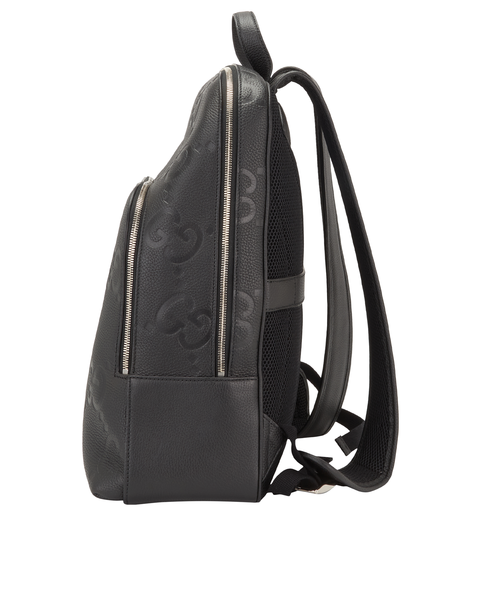 Jumbo GG Backpack, &pound;1,100, Handbags, Black, Leather, Bottom view